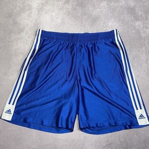 Vintage Adidas Shorts Men XL Navy Blue 3-Stripe